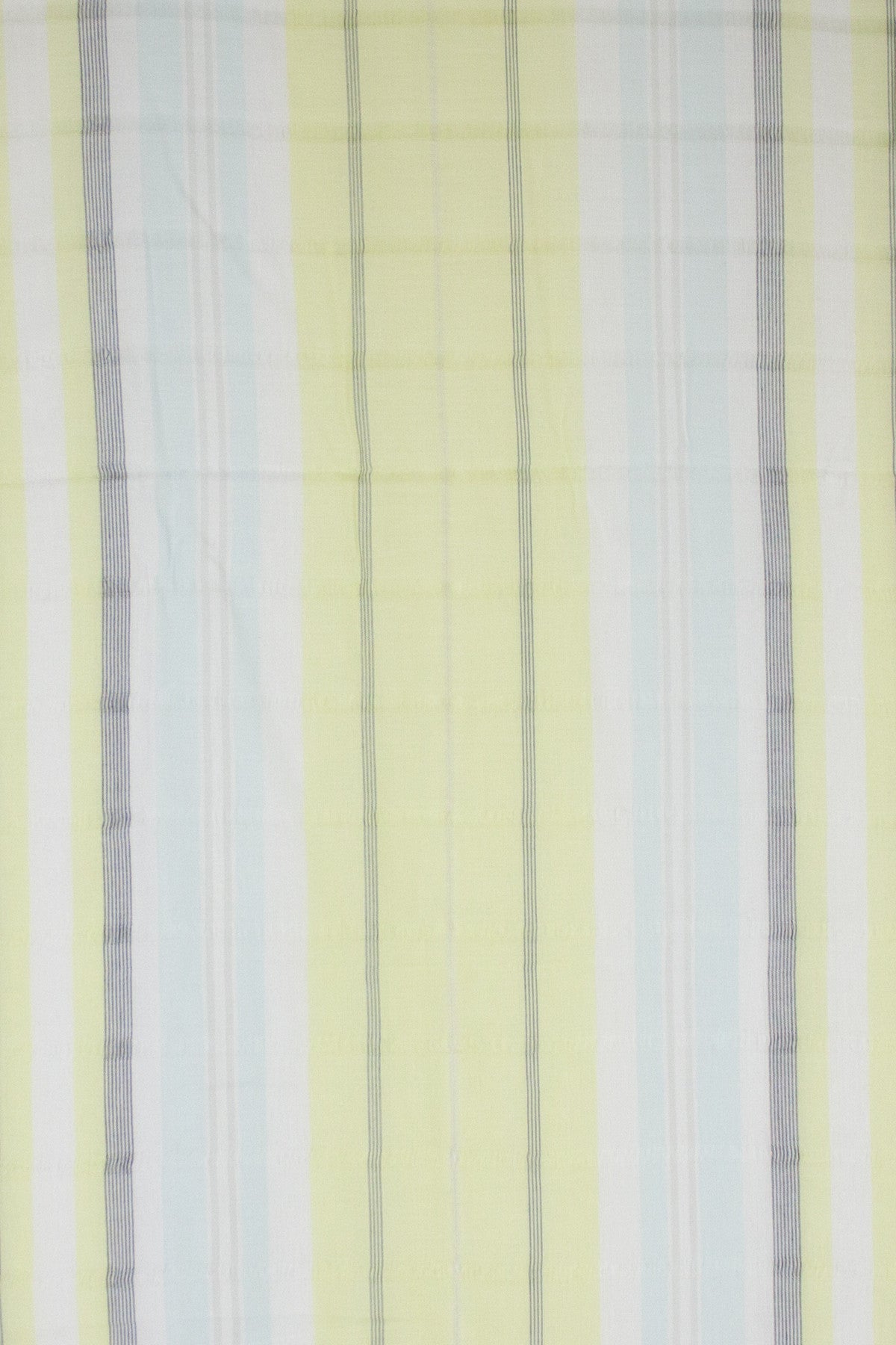 Aqua Lime Cotton Scarf with Textured Weave