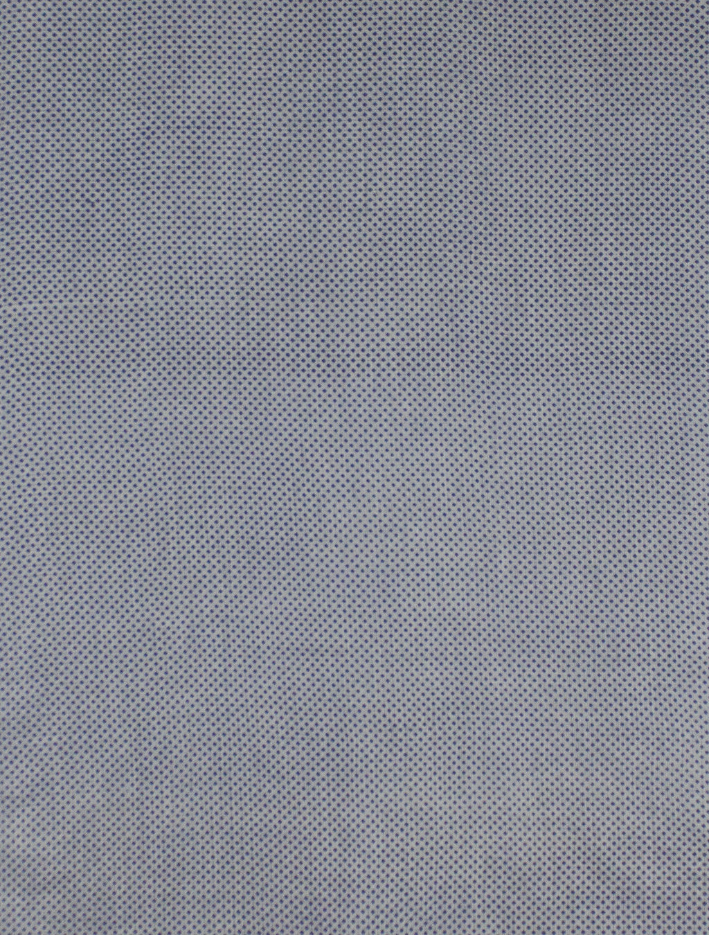 Reversible Cotton Scarf in Chambray Blue with Ditsy Diamond Print