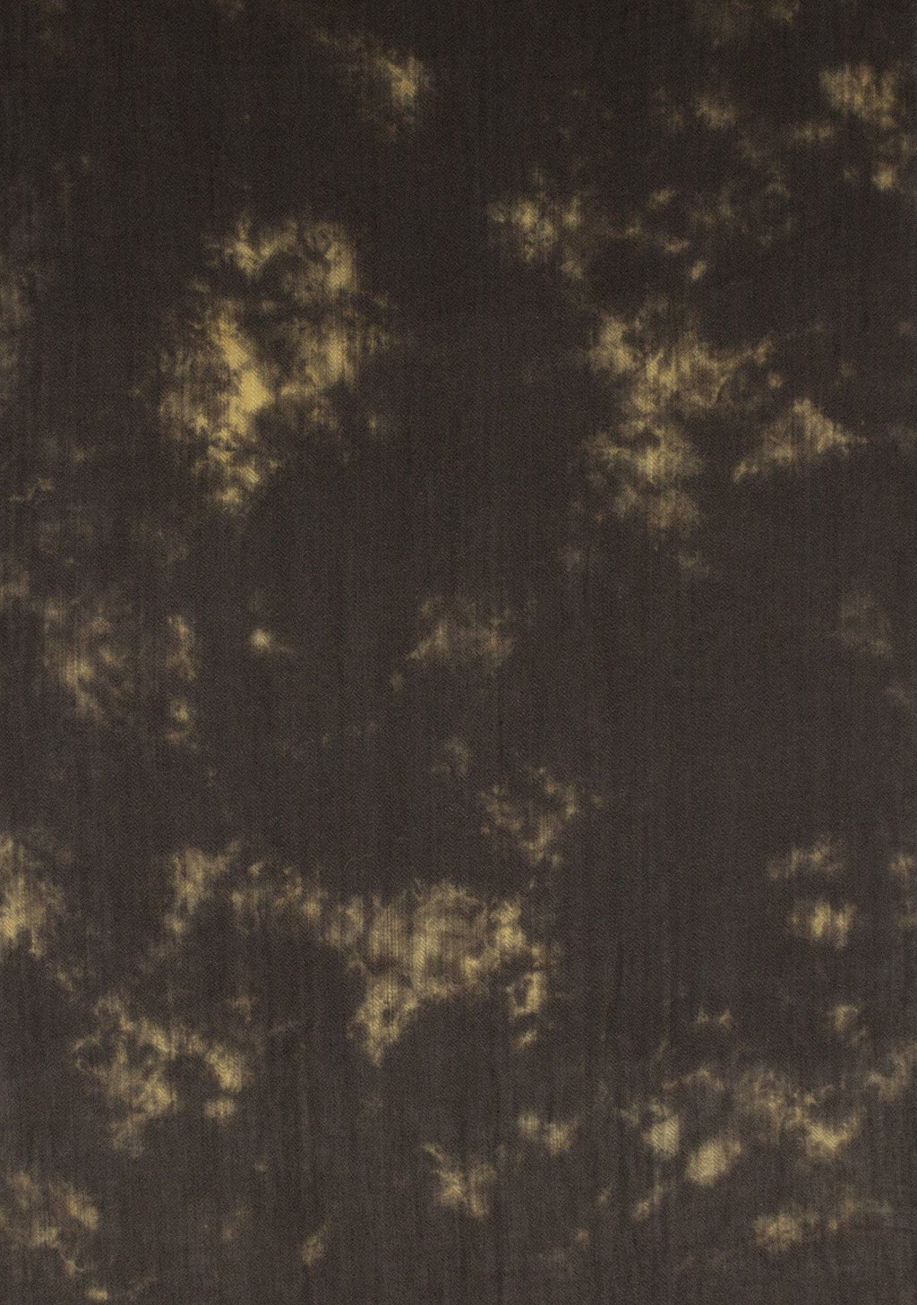 Tie Dye Print Herringbone Weave Cotton Scarf in Brown and Yellow
