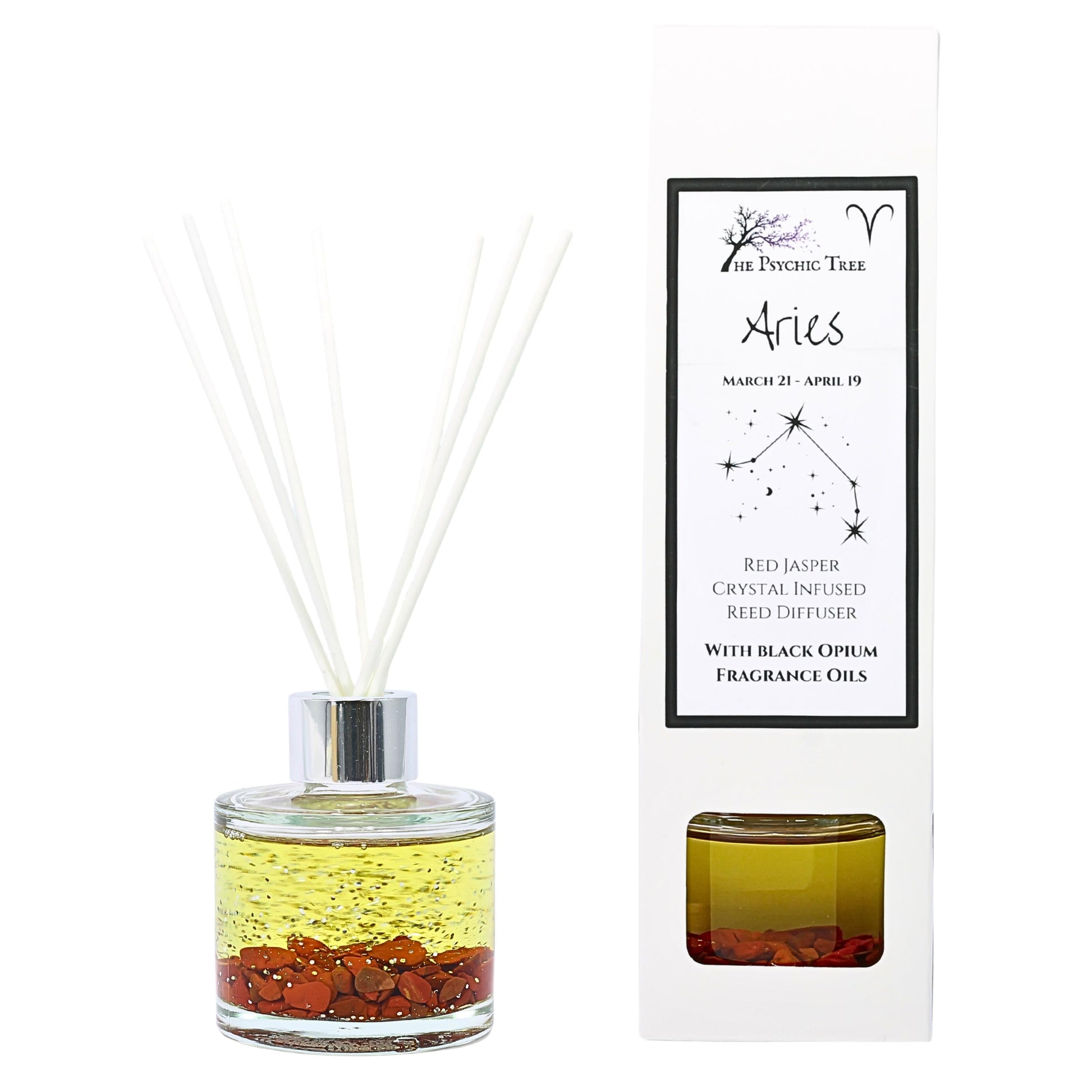 Aries Zodiac Crystal Infused Reed Diffuser