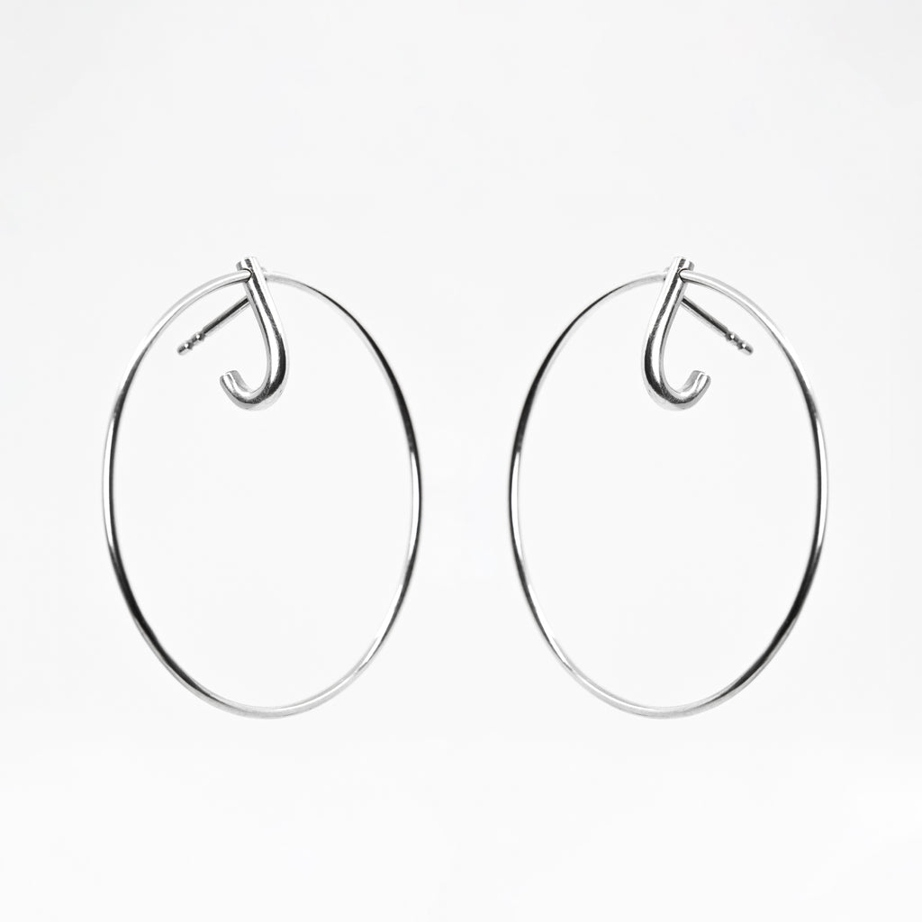 LAYERS x2 Earrings – Elegant Silver 925 Minimalist Jewelry by Maarja Palu at www.brixbailey.com