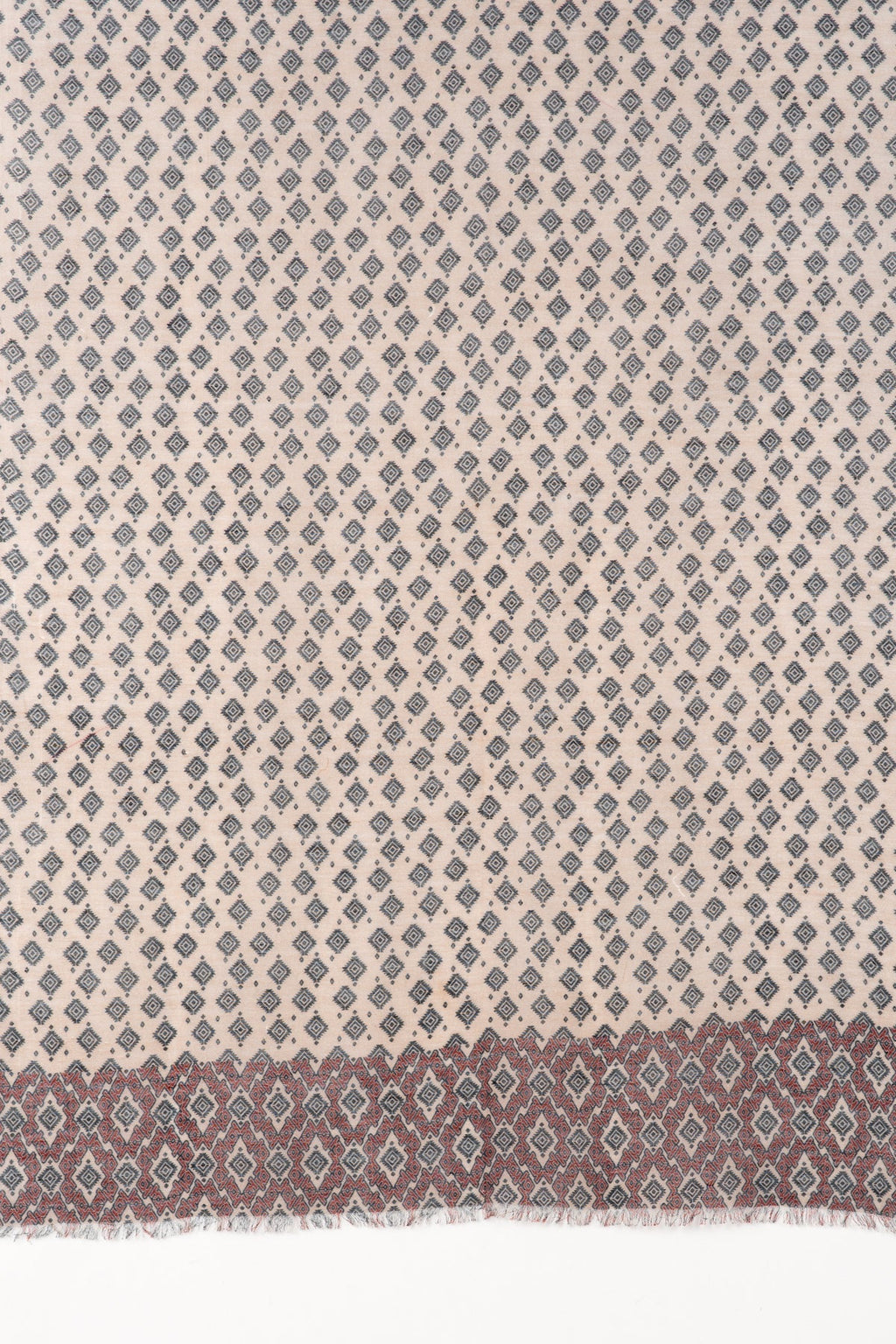 Diamond Print Linen Cotton Scarf in Plum Peach