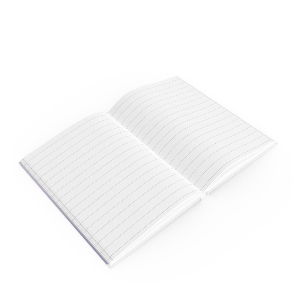 Lilac Hardcover Journal with Love Heart Design