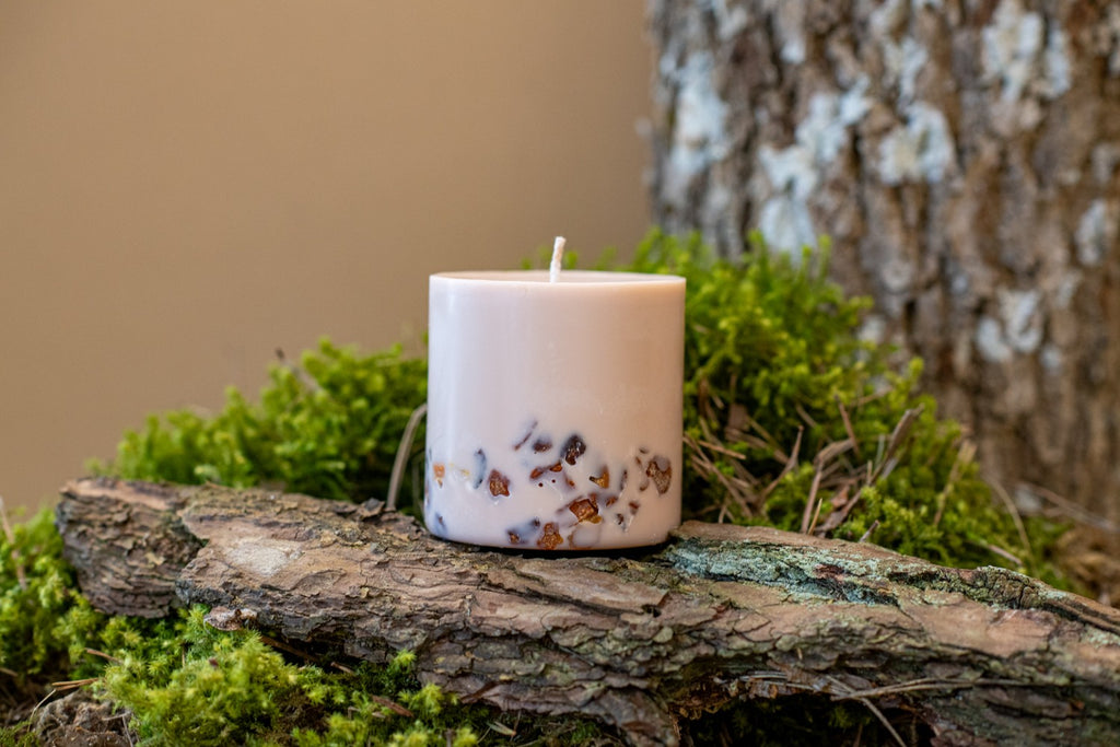 Handmade Latvian Summer Candle with Amber & Honey Essence by TL Candles at www.brixbailey.com