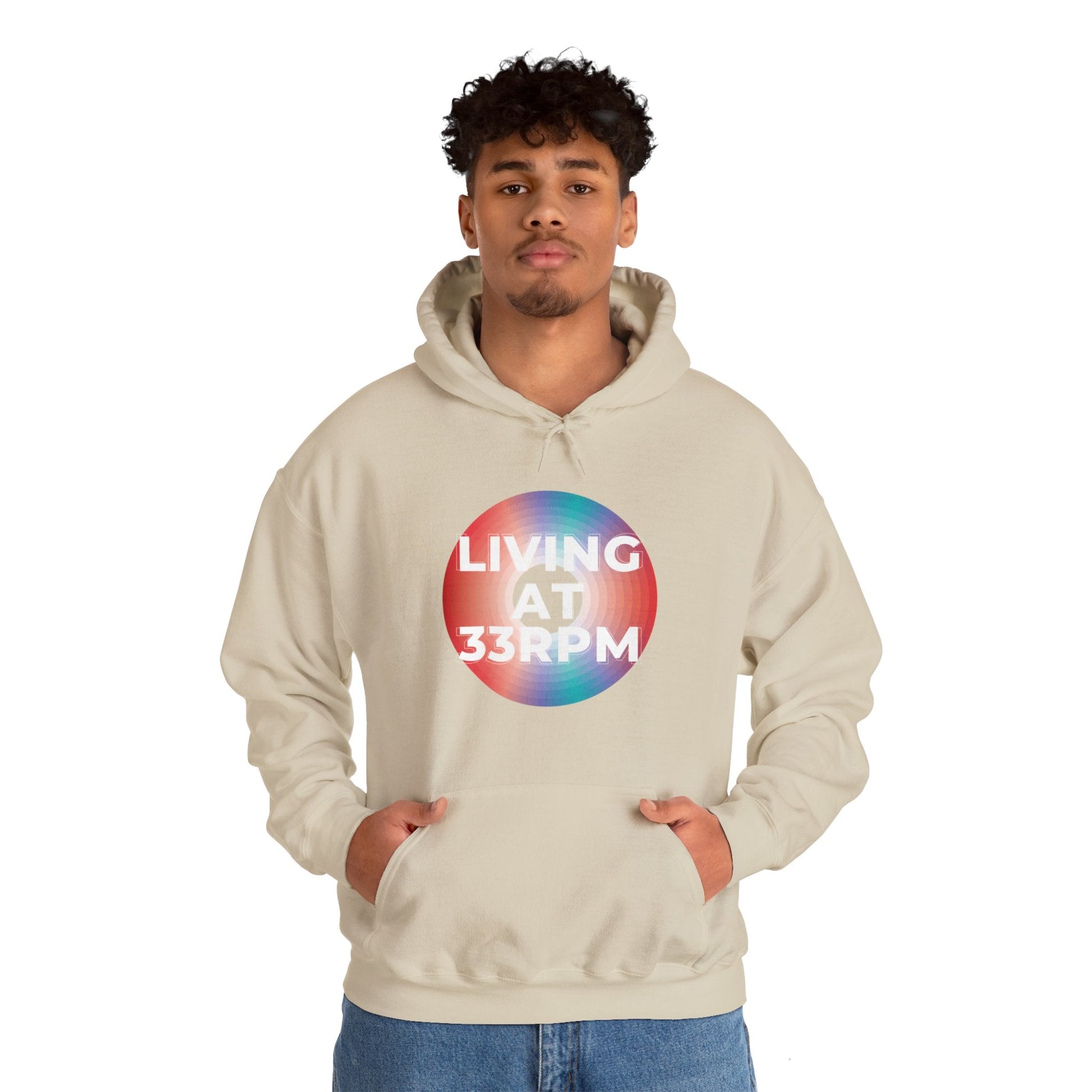 Living at 33rpm Men's Hoodie