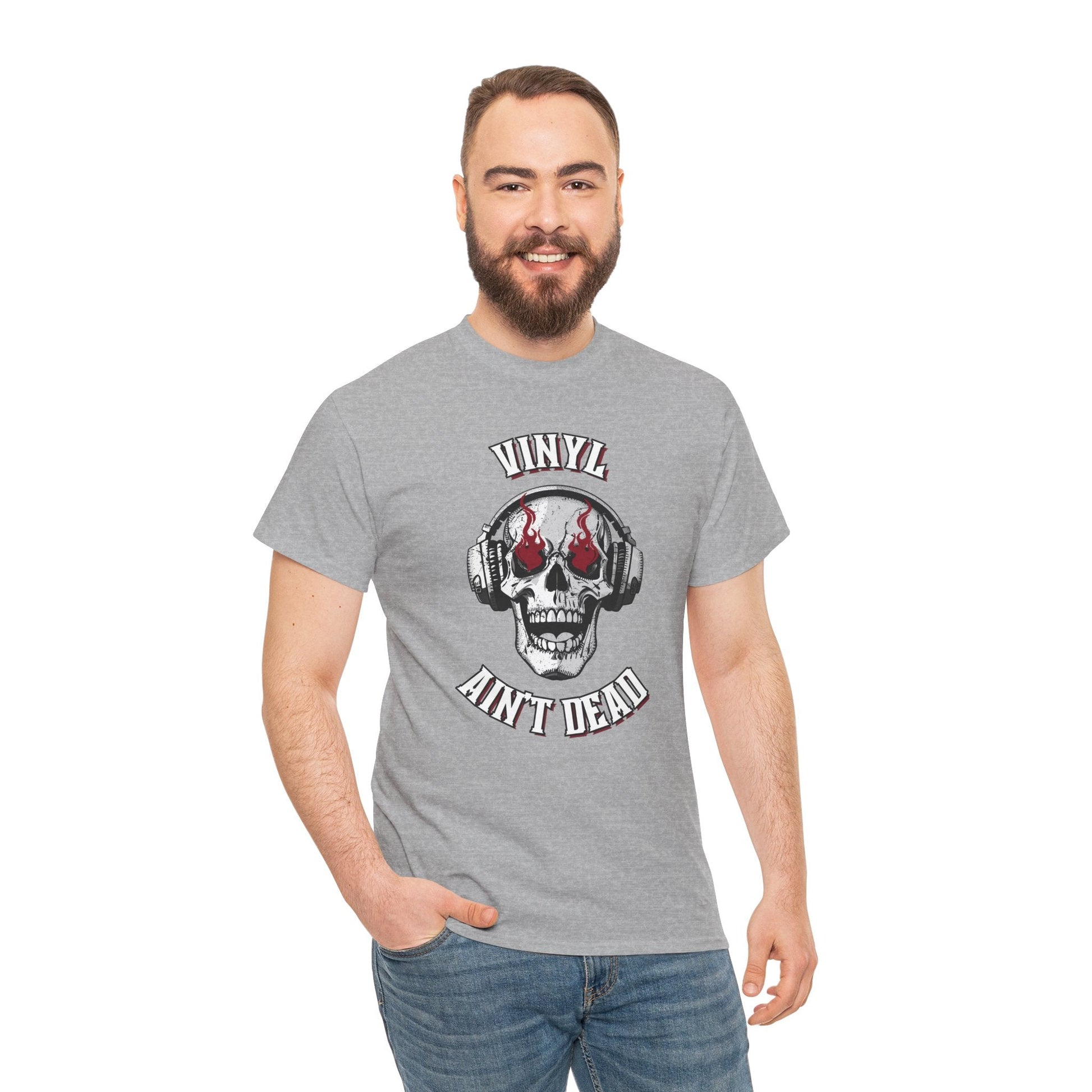 Vinyl Ain't Dead Skull Men's T-Shirt