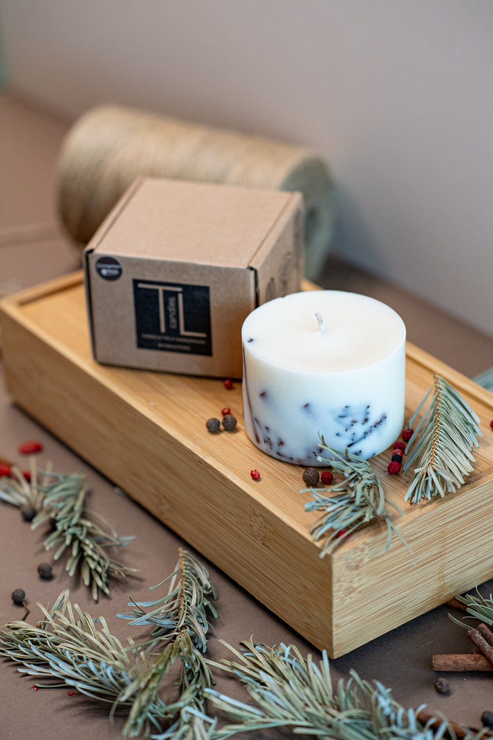 Handmade Cinnamon & Clove Candle - Cozy Home Aroma, Natural Soy Wax, Lead-Free Wick - SILVA Collection by TL Candles at www.brixbailey.com