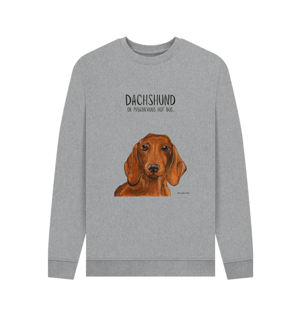 Mischievous Hot Dog Sweatshirt for Dachshund Lovers