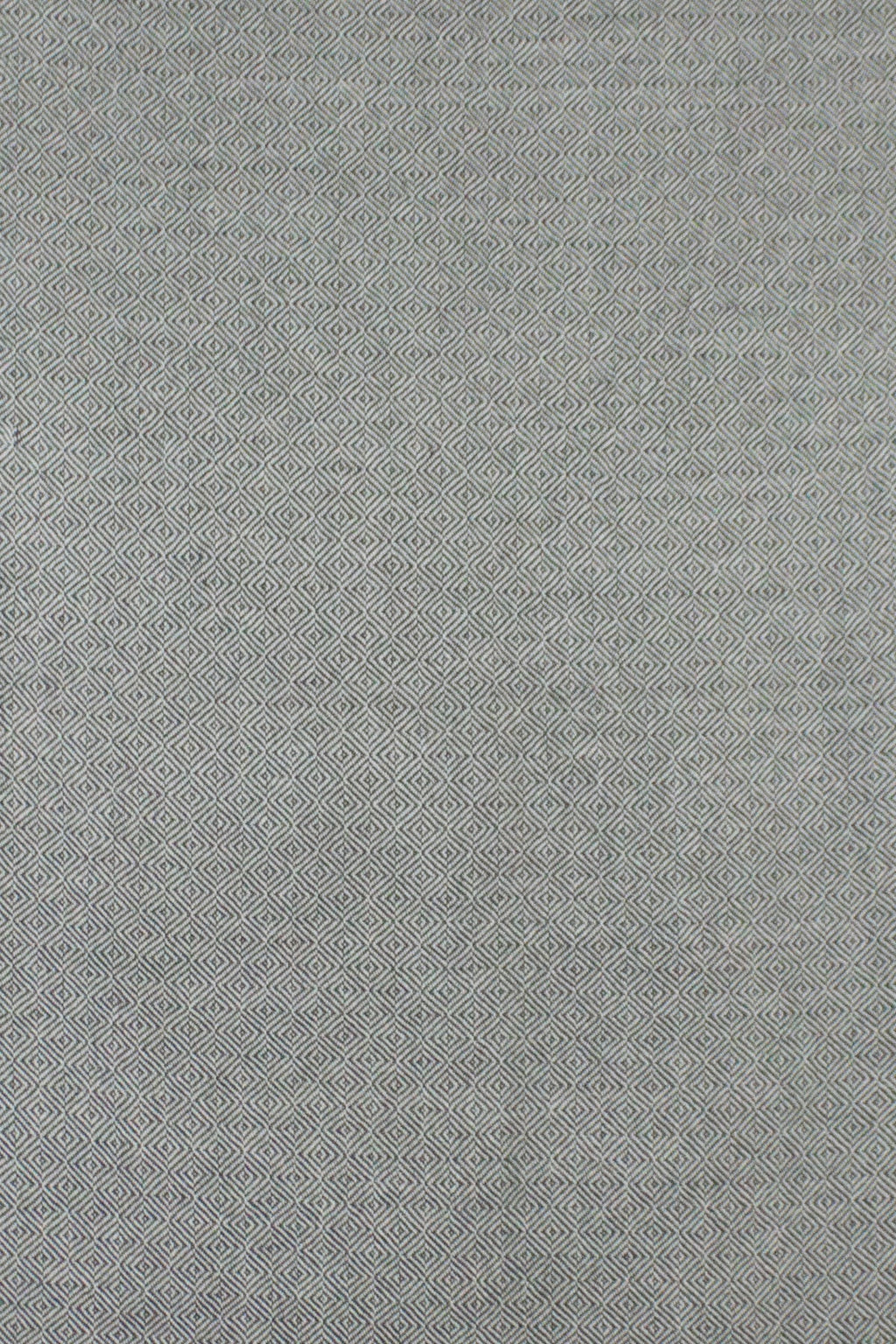 Grey Diamond Weave Merino Wool Scarf
