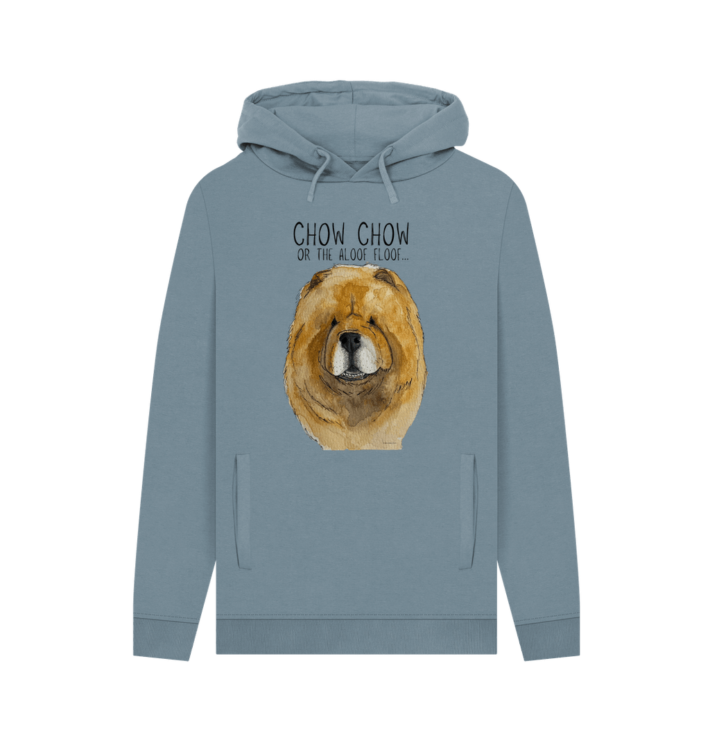Red Chow Chow Men's Hoodie with Pocket Detail
