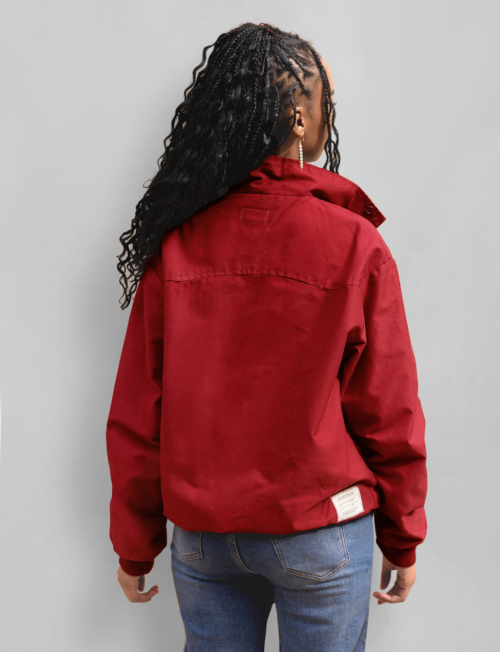 Classic Red Harrington Jacket