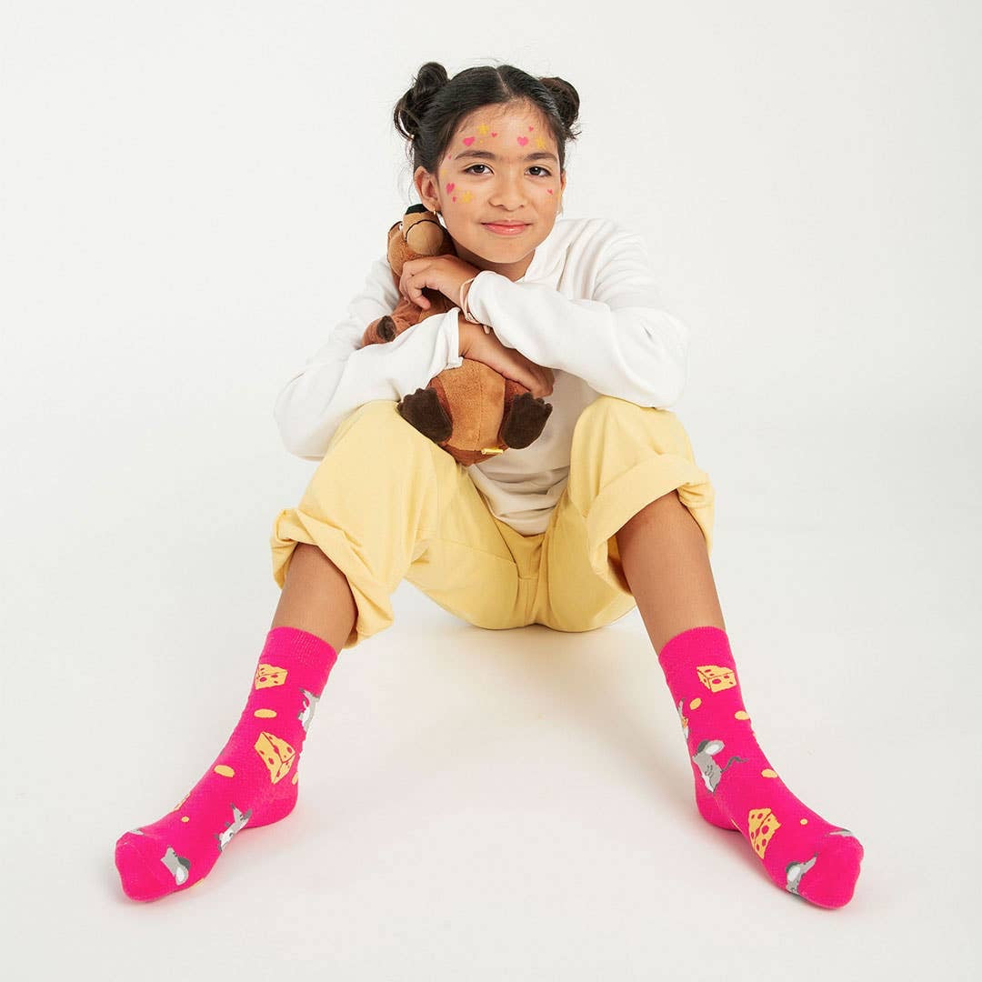 Cheesy Chompers Kids Socks