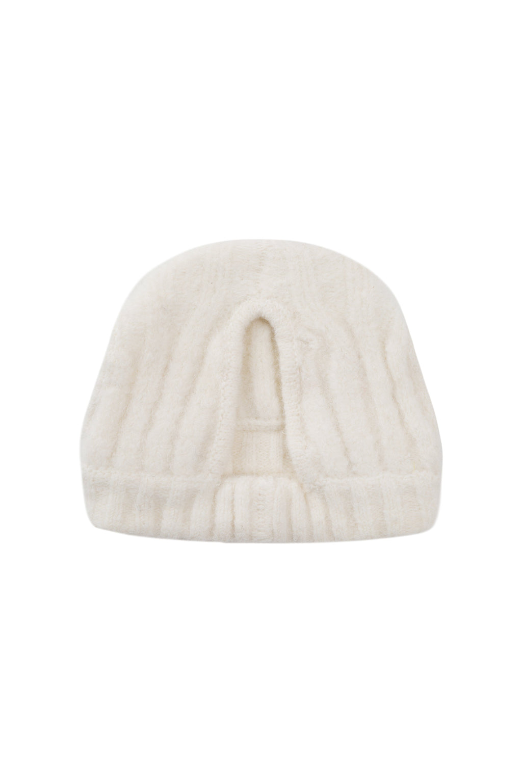 Striped Woolen Hat for Pets in White