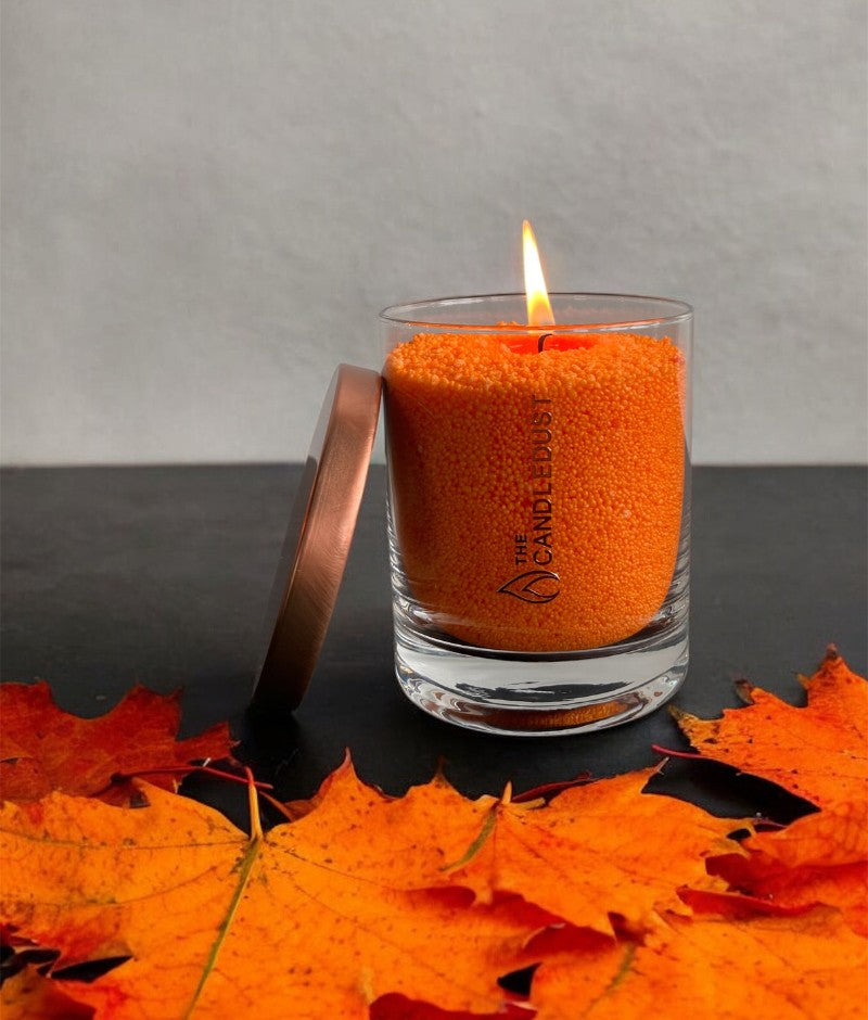 Candledust 160 Orange Candle - Unscented, Eco-Friendly & Stylish for Modern Homes by Candledust at www.brixbailey.com