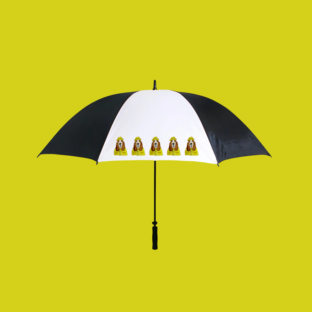 Golf Umbrella with Basset Hound Design, 60 inch Canopy