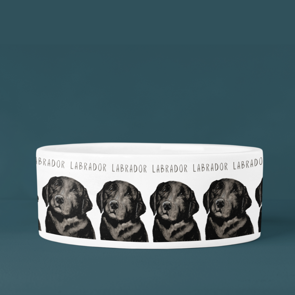 Luxe Ceramic Dog Bowl for Lab Lovers