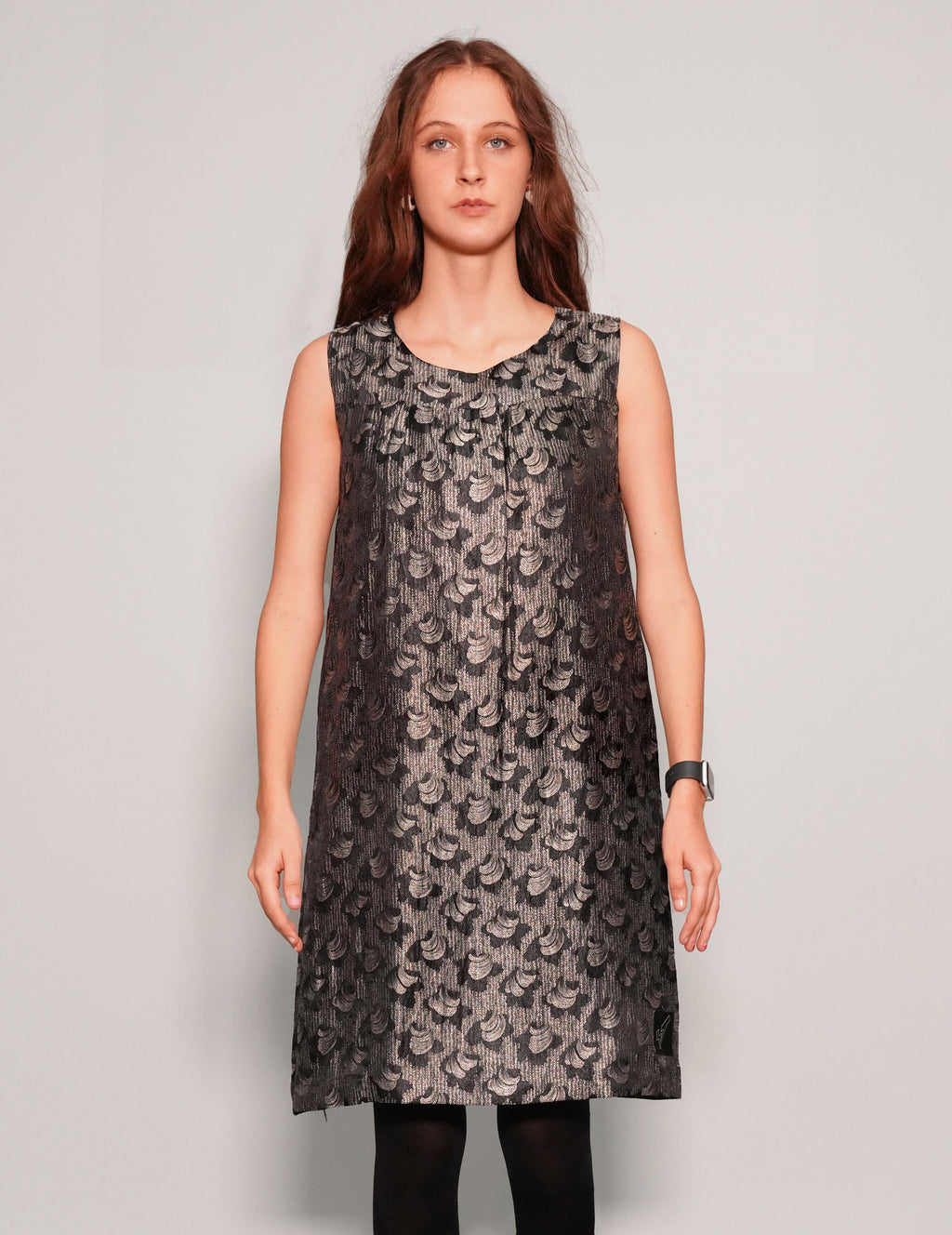 Vintage Shell Jacquard Cocktail Dress
