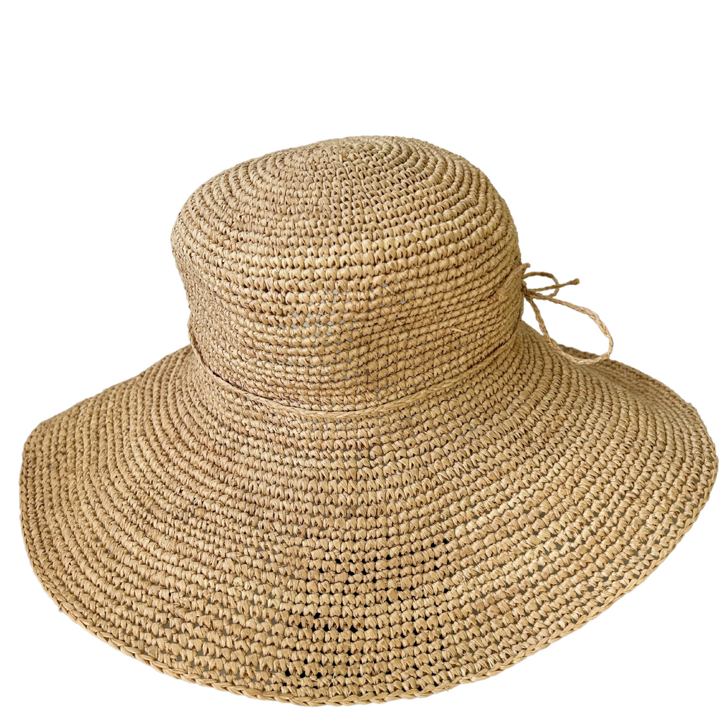 Small Handmade Raffia Hat