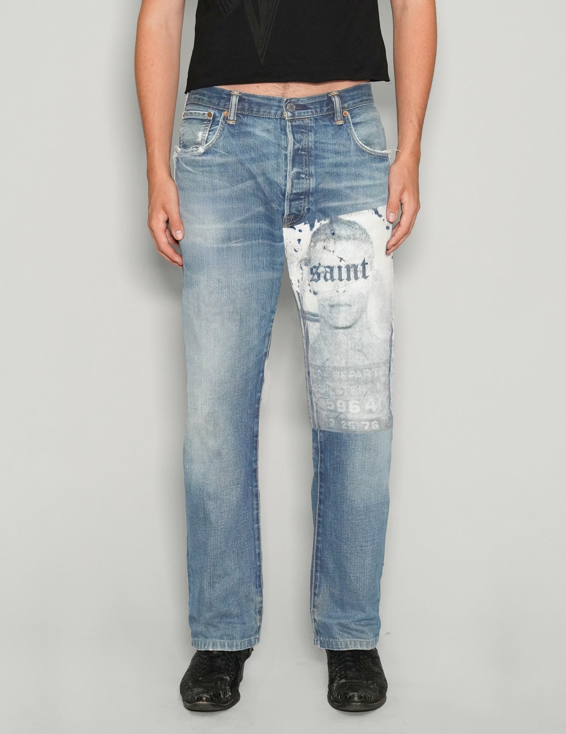 Saint Vintage Light Blue Jeans Unisex