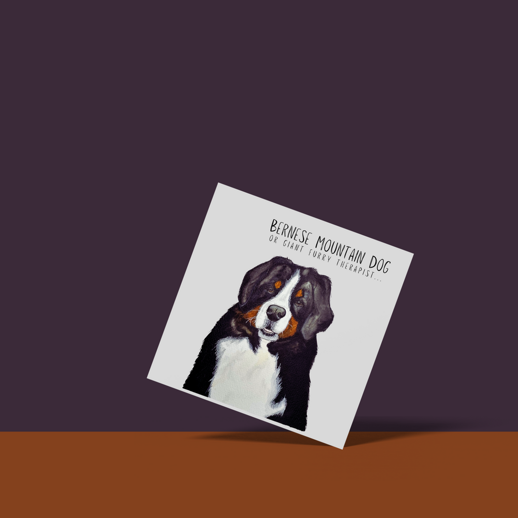 Bernese Mountain Dog Therapy Greeting Card