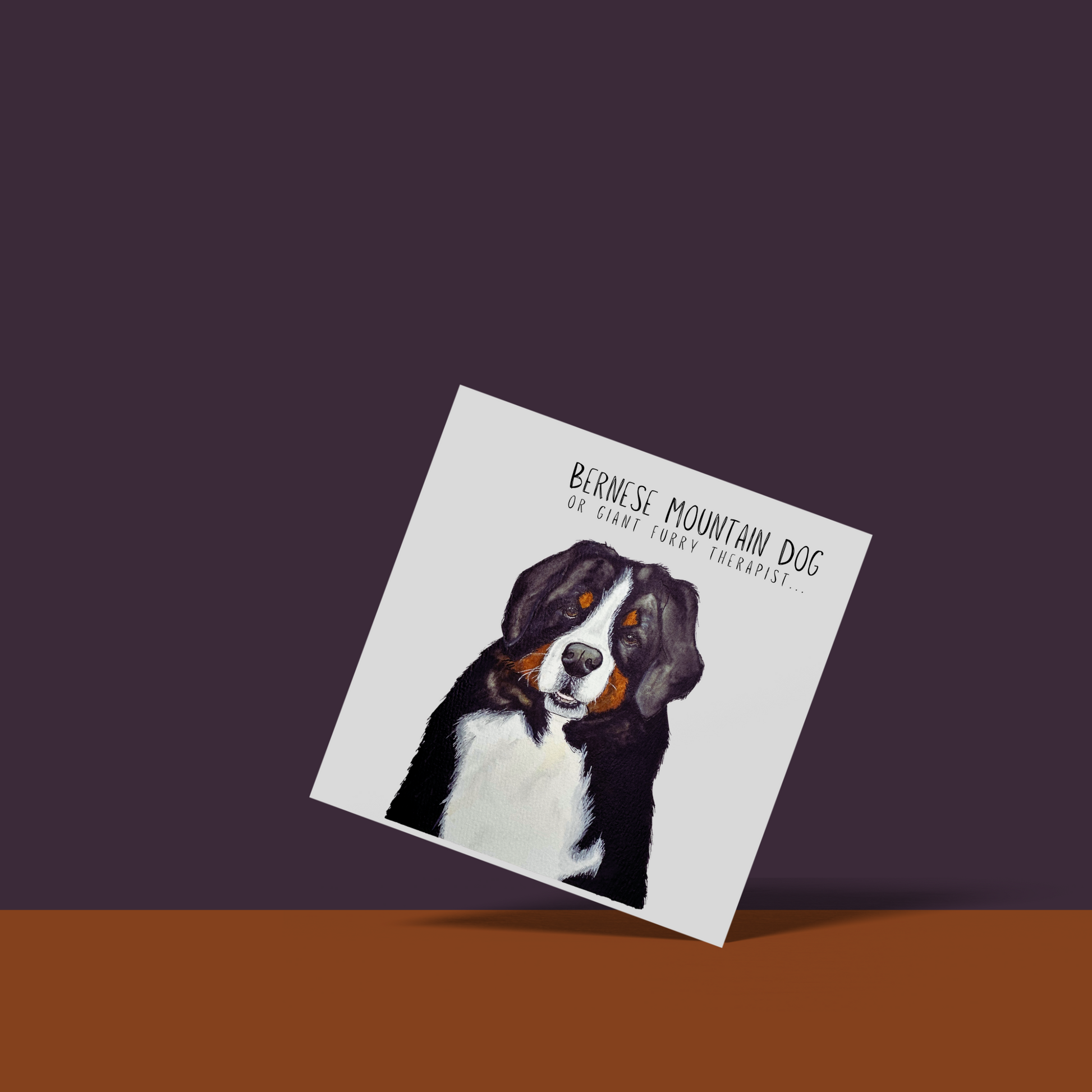 Bernese Mountain Dog Therapy Greeting Card