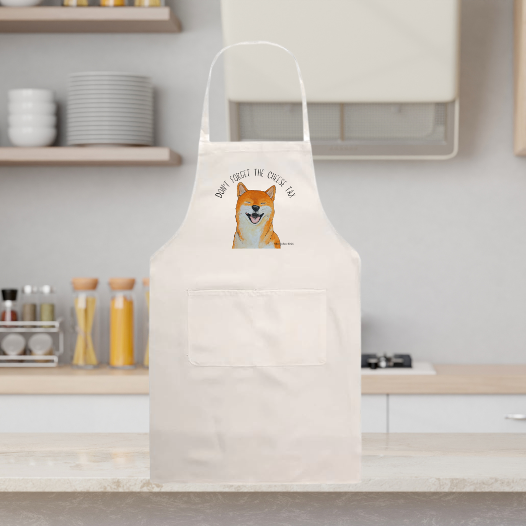 Shiba Inu Apron for Cooks Under Canine Supervision