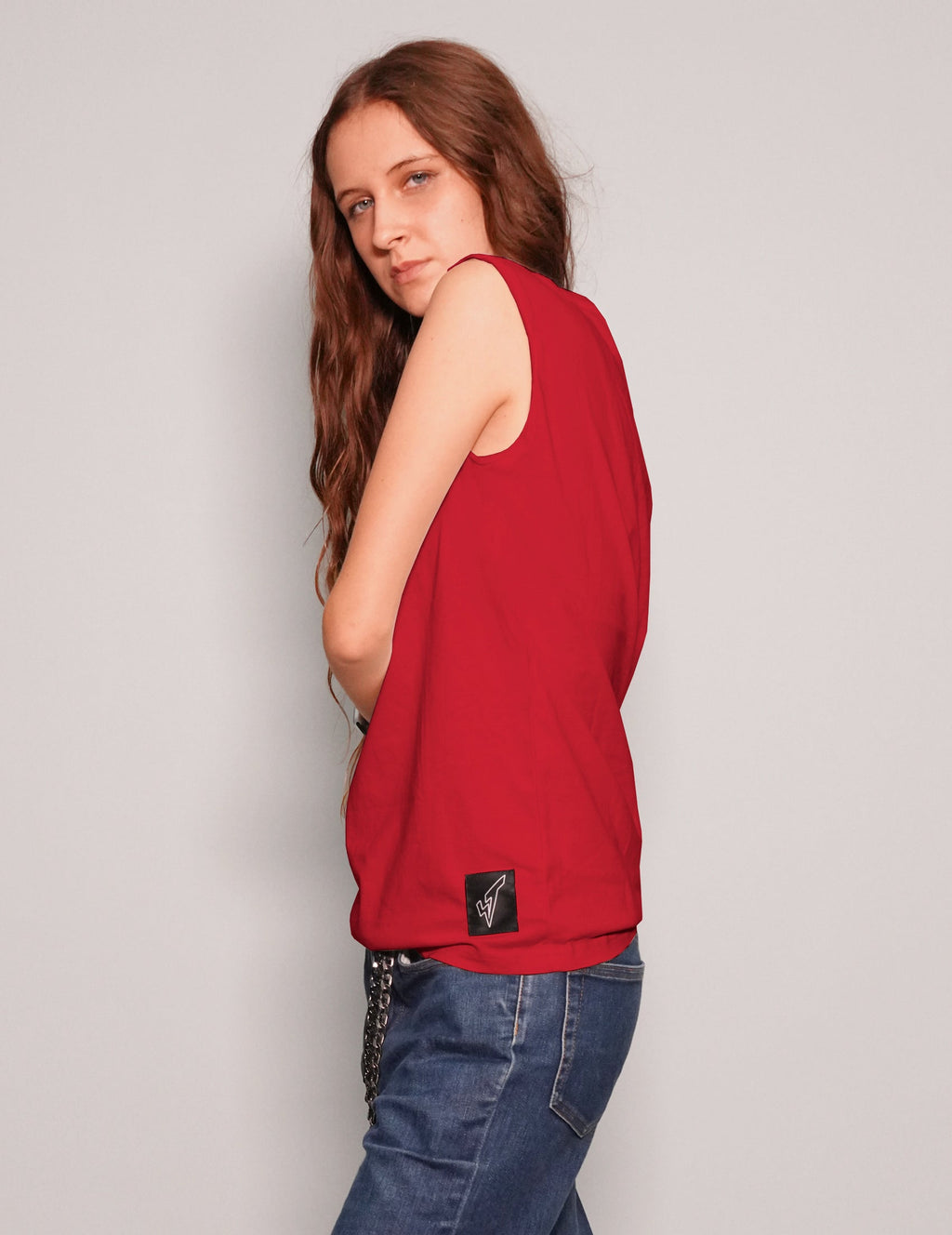 Love Your Idols Vest in Red