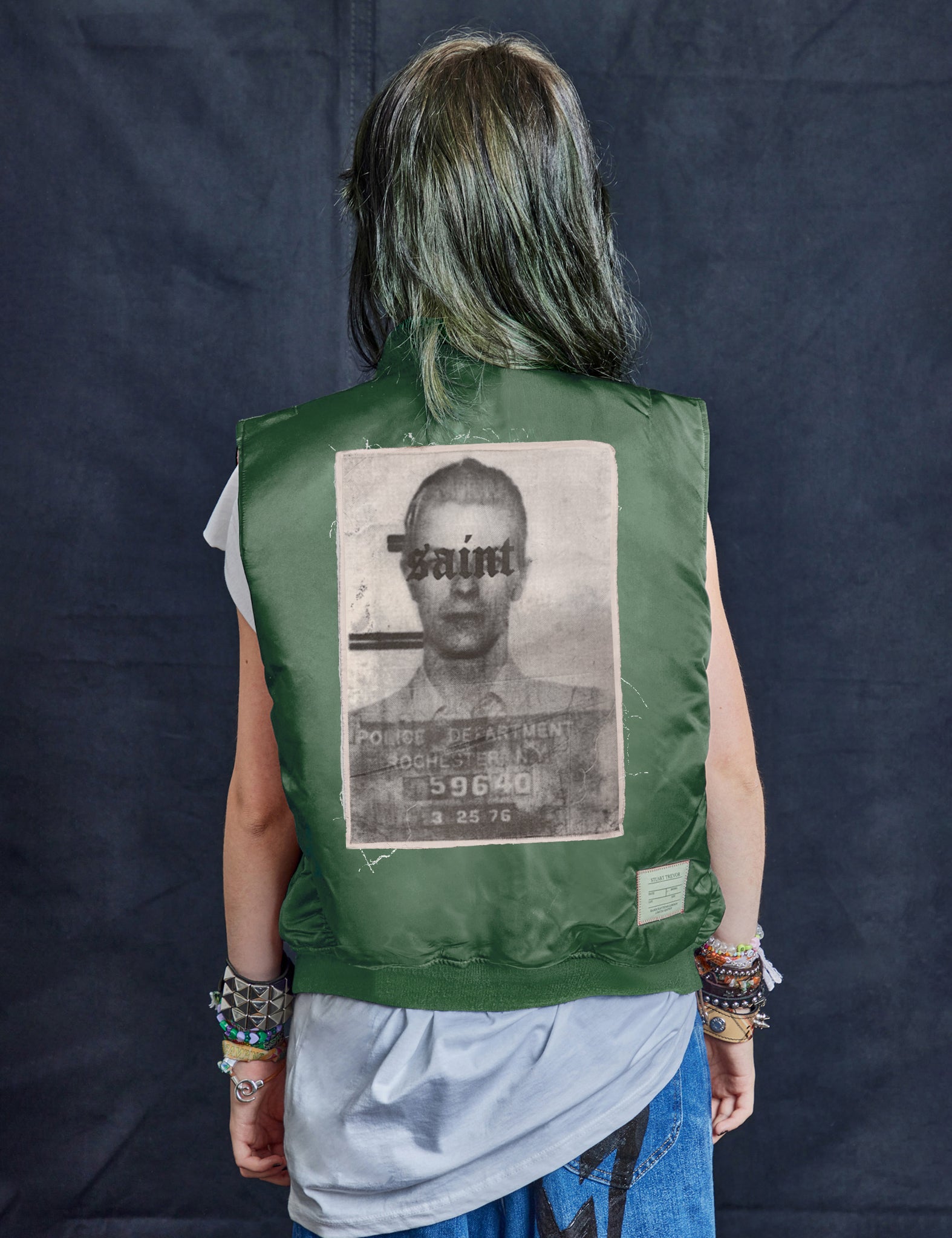 Saint Bomber Gilet in Green