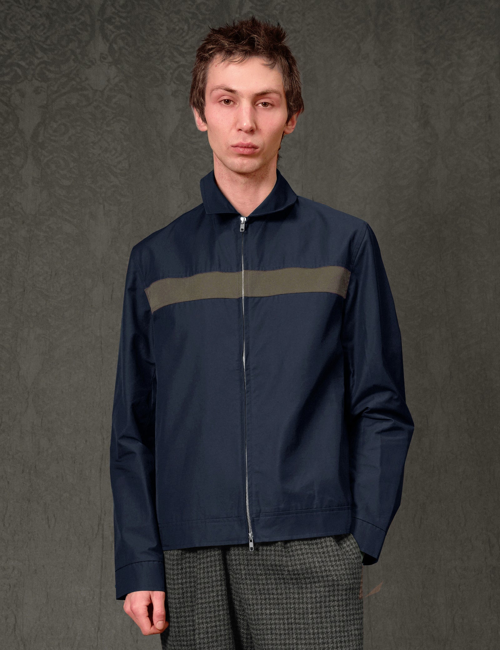 Zipped Jacket in Navy