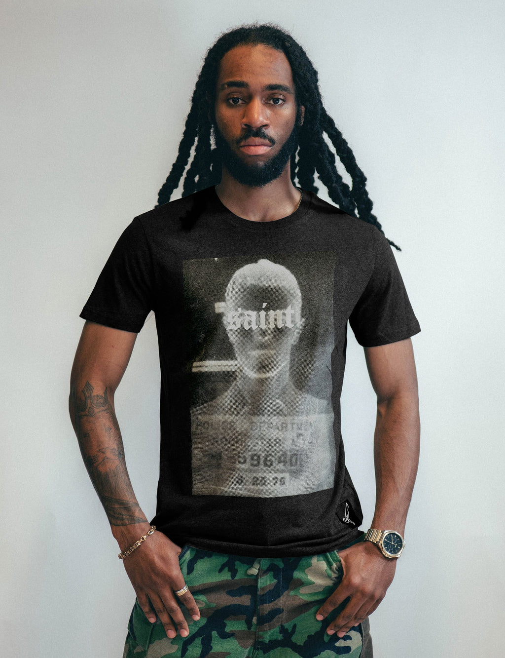 Saint Black T-Shirt