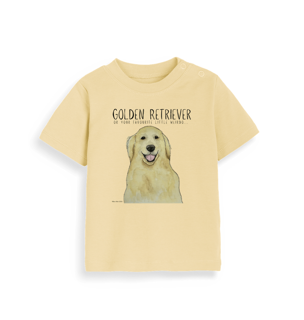 Golden Retriever Baby T-Shirt for Little Weirdos