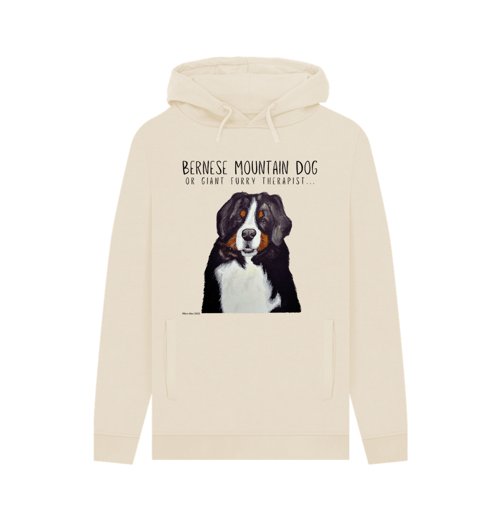 Bernese Mountain Dog Hoodie for Men Cosy Warm and Rather Good