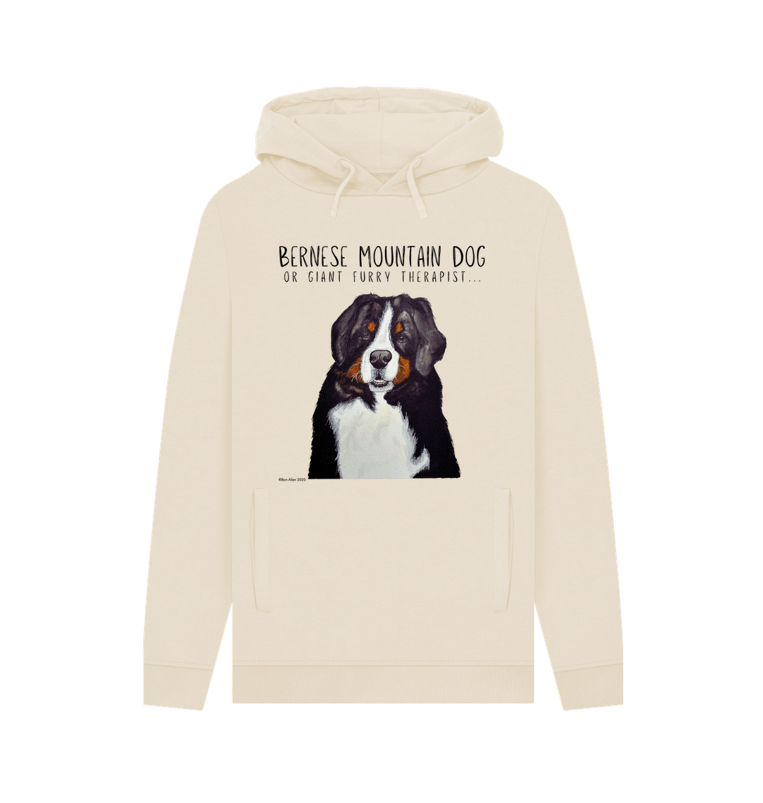 Bernese Mountain Dog Hoodie for Men Cosy Warm and Rather Good