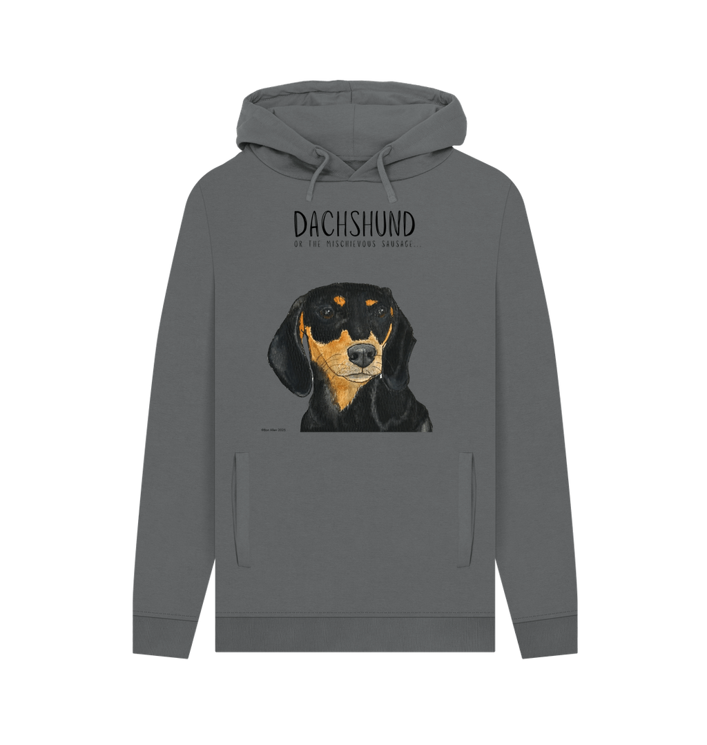 Black and Tan Dachshund Hoodie Small Legs Big Attitude