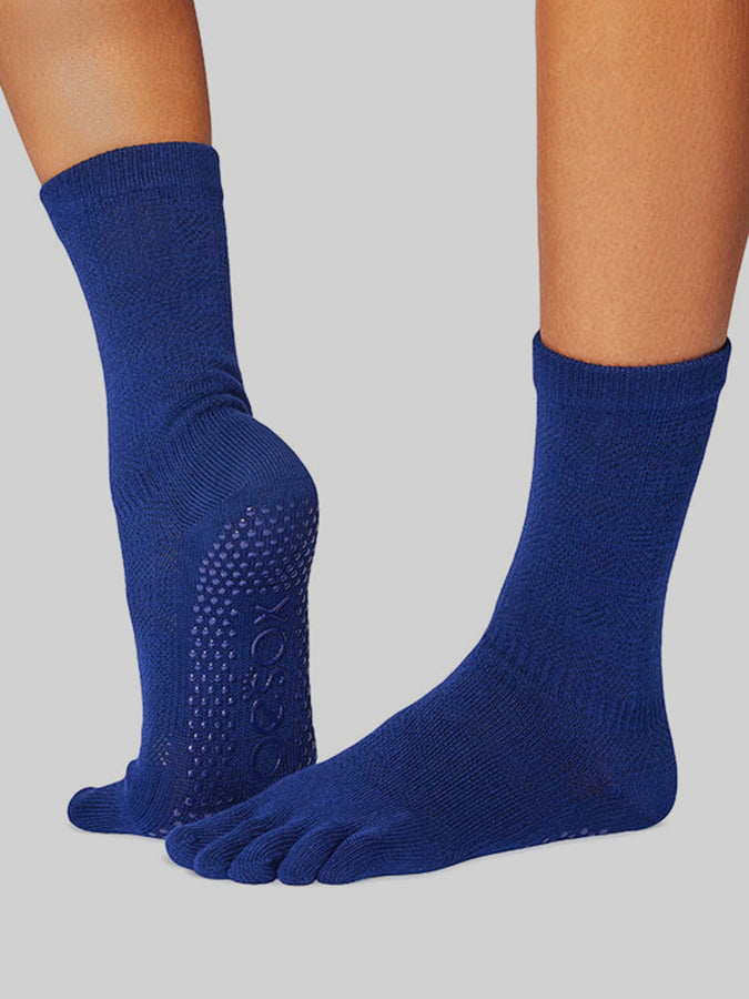 Crew Full Toe Yoga Grip Socks for Women