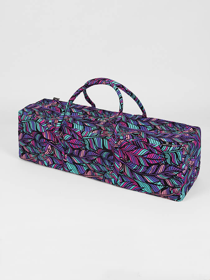 Organic Cotton Yoga Equipment Bag in Floral Design