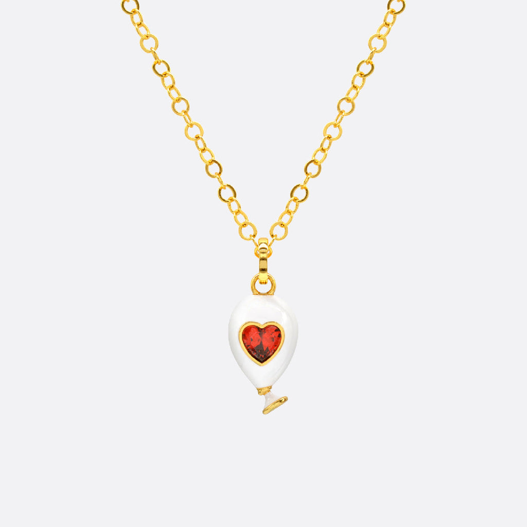 Age of Innocence Red and White Adjustable Necklace