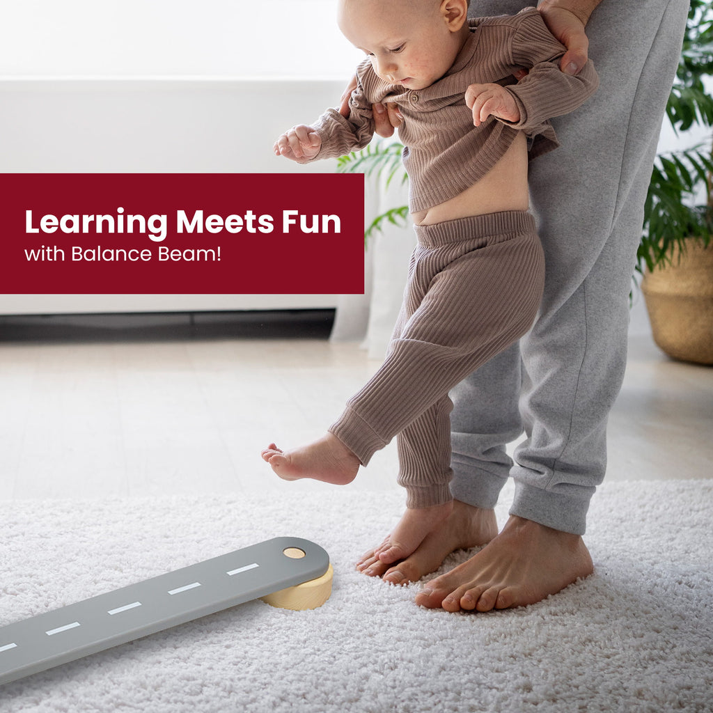 Wooden Balance Beam Sensory Path - Educational & Versatile Play Tool by MeowBaby at www.brixbailey.com