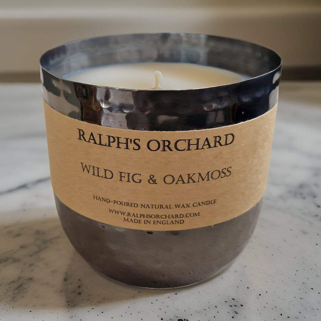 Two Wick Dimpled Black Candle