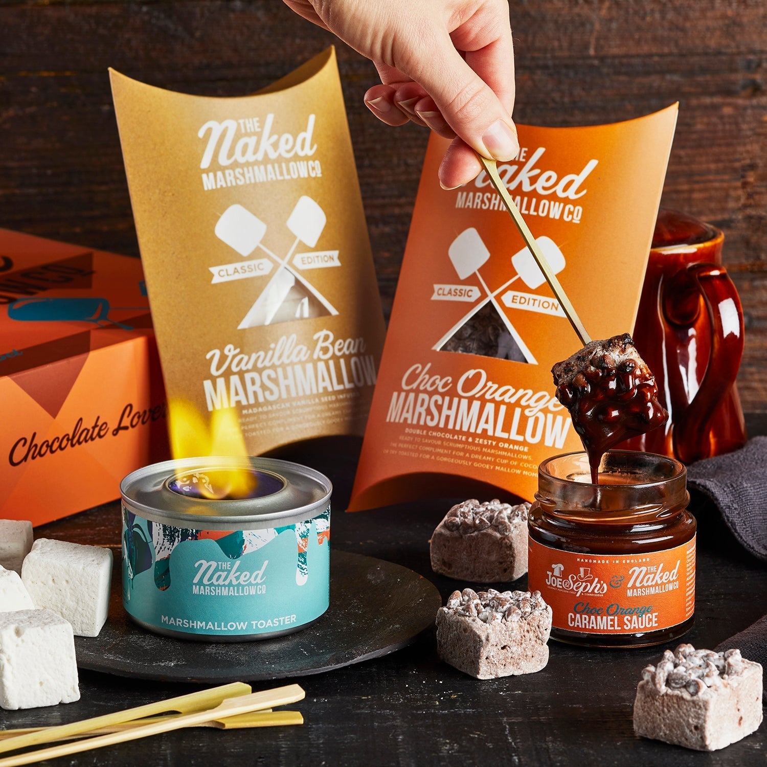 Chocolate Lovers Gift Set with Marshmallow Toaster