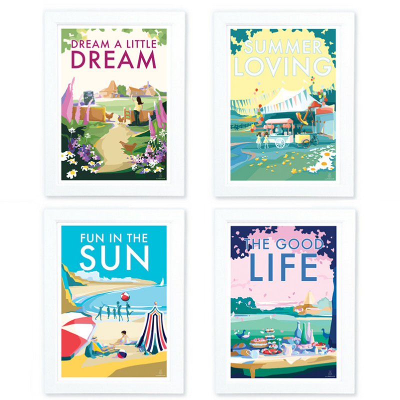 Dream a Little Dream Vintage Seaside Print