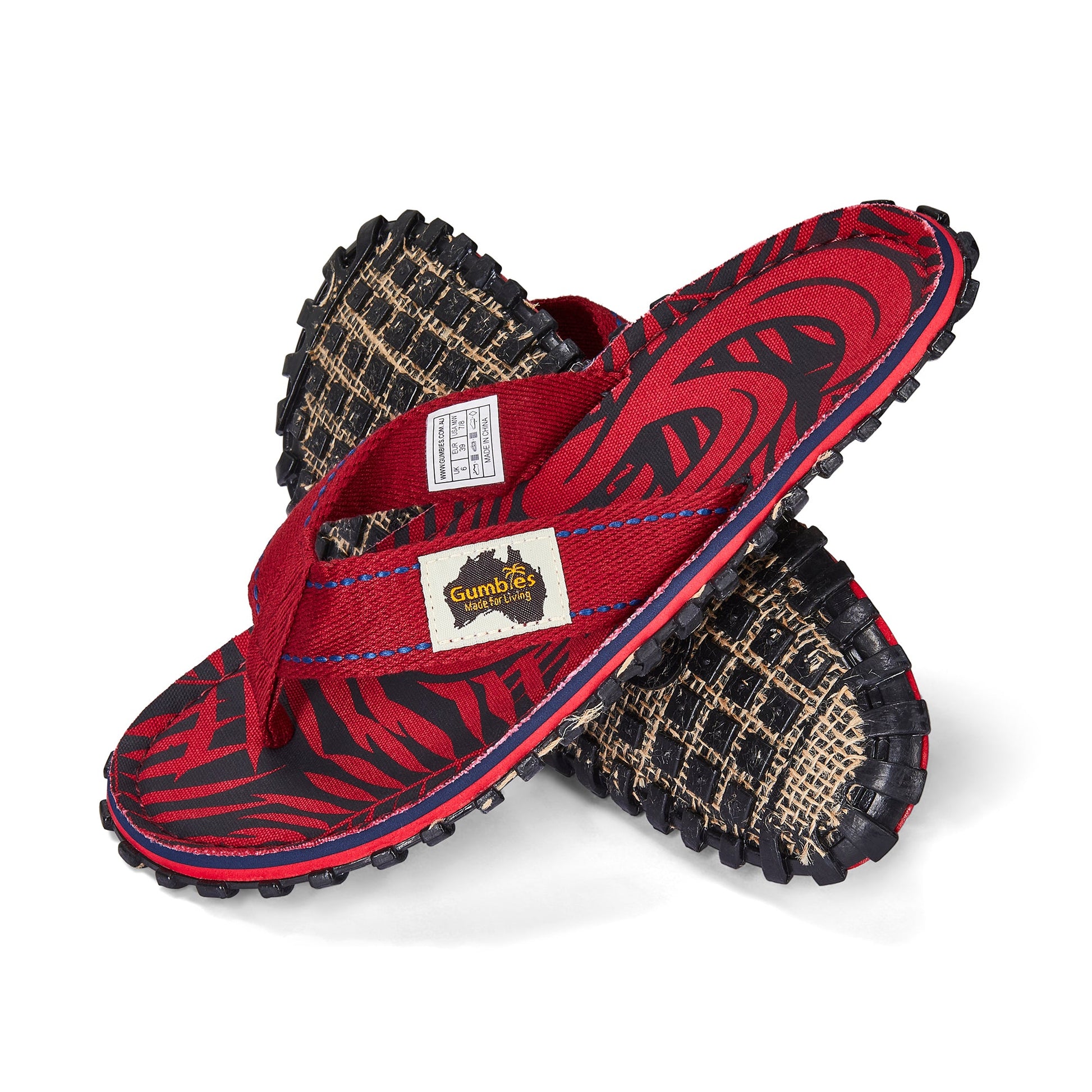 Men's Islander Flip-Flops in Red