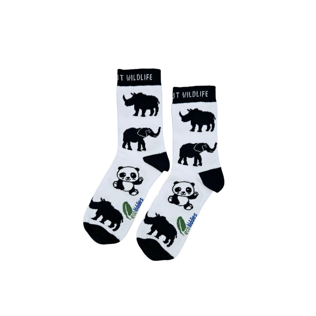 Wild About Wildlife Organic Cotton Kids Socks