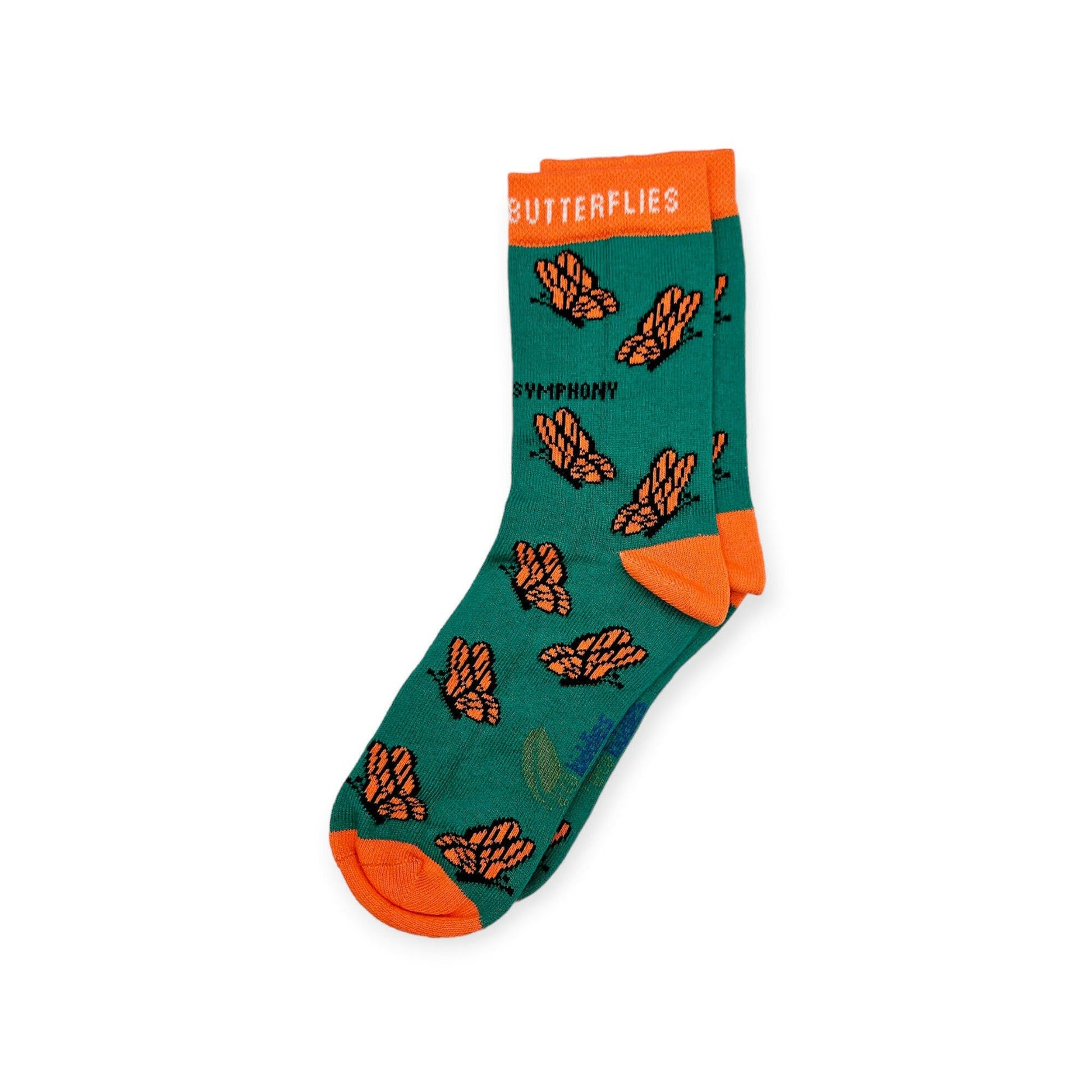 Organic Cotton Kids Socks with Butterfly Design