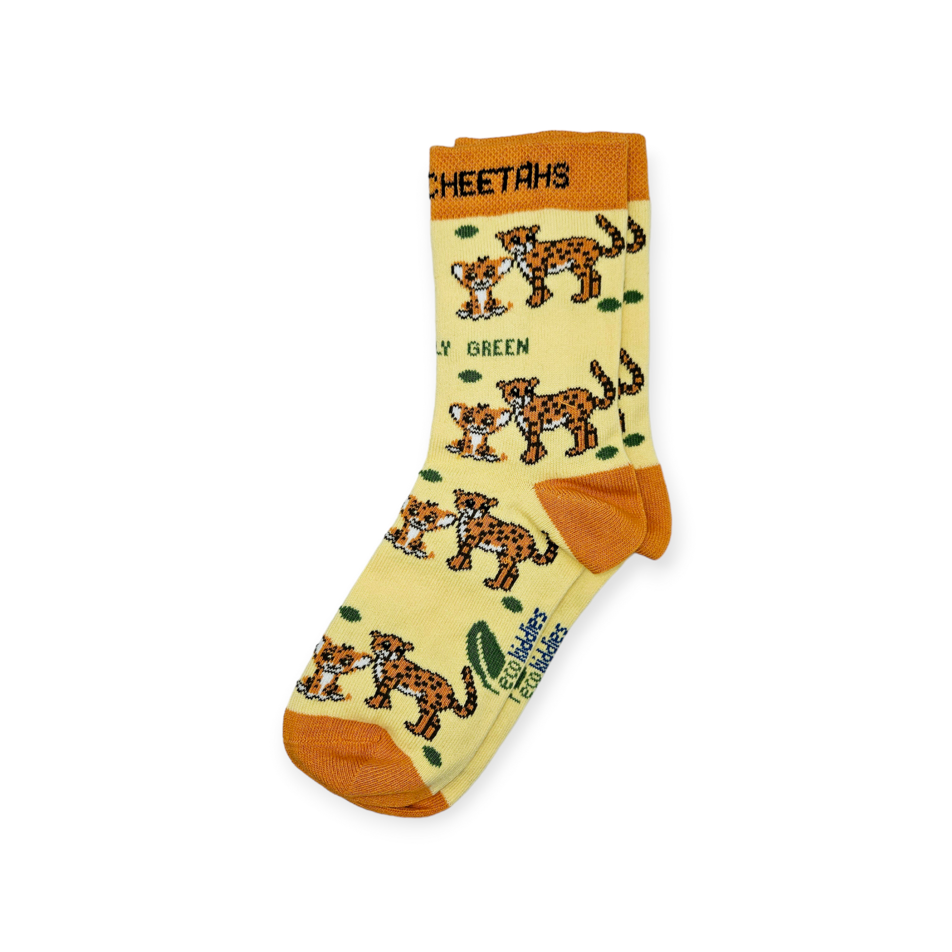 Organic Cotton Kids Socks with Playful Cheetah Design