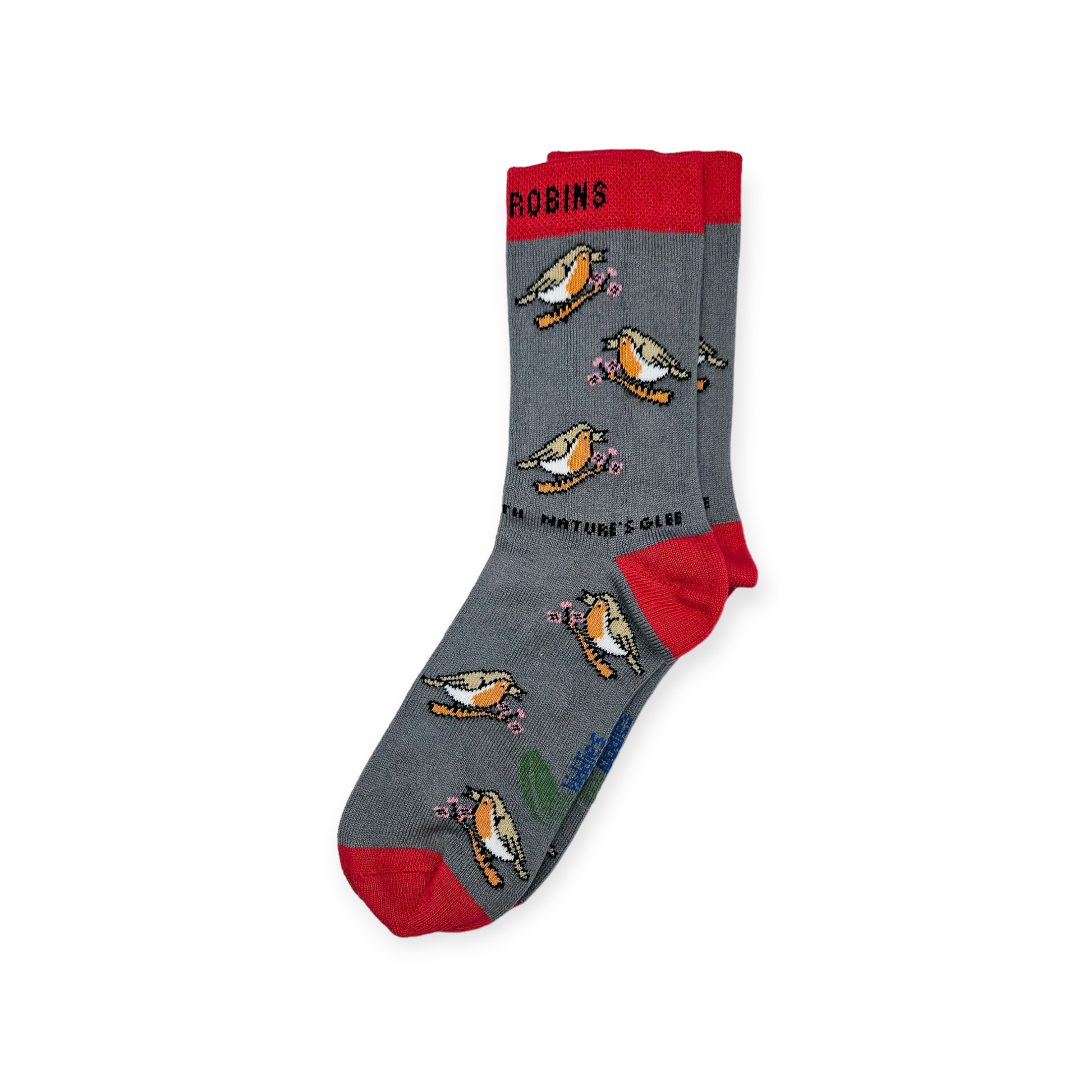Chirpy Robin Organic Cotton Kids Socks