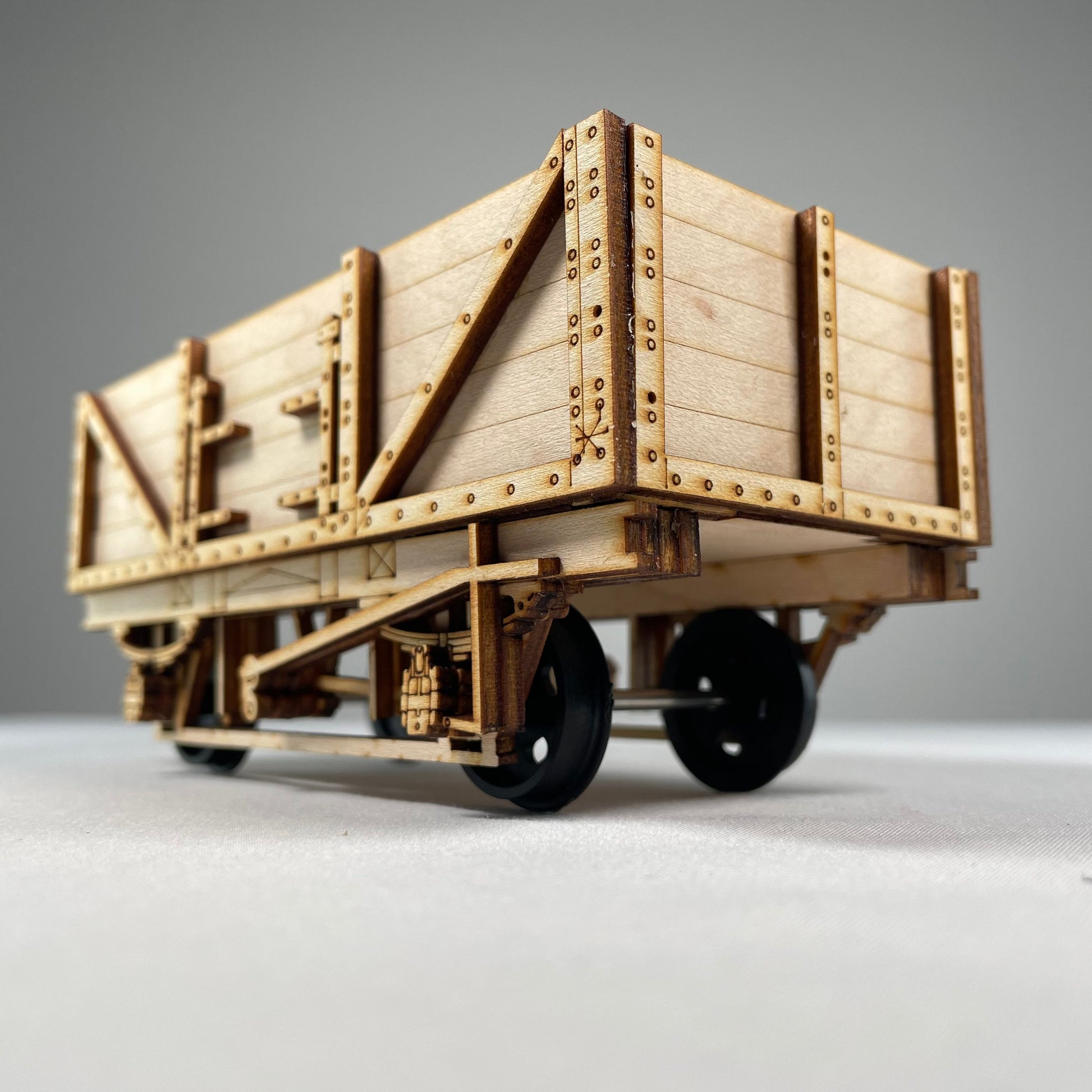 Railway Train Wagon Model with Storage