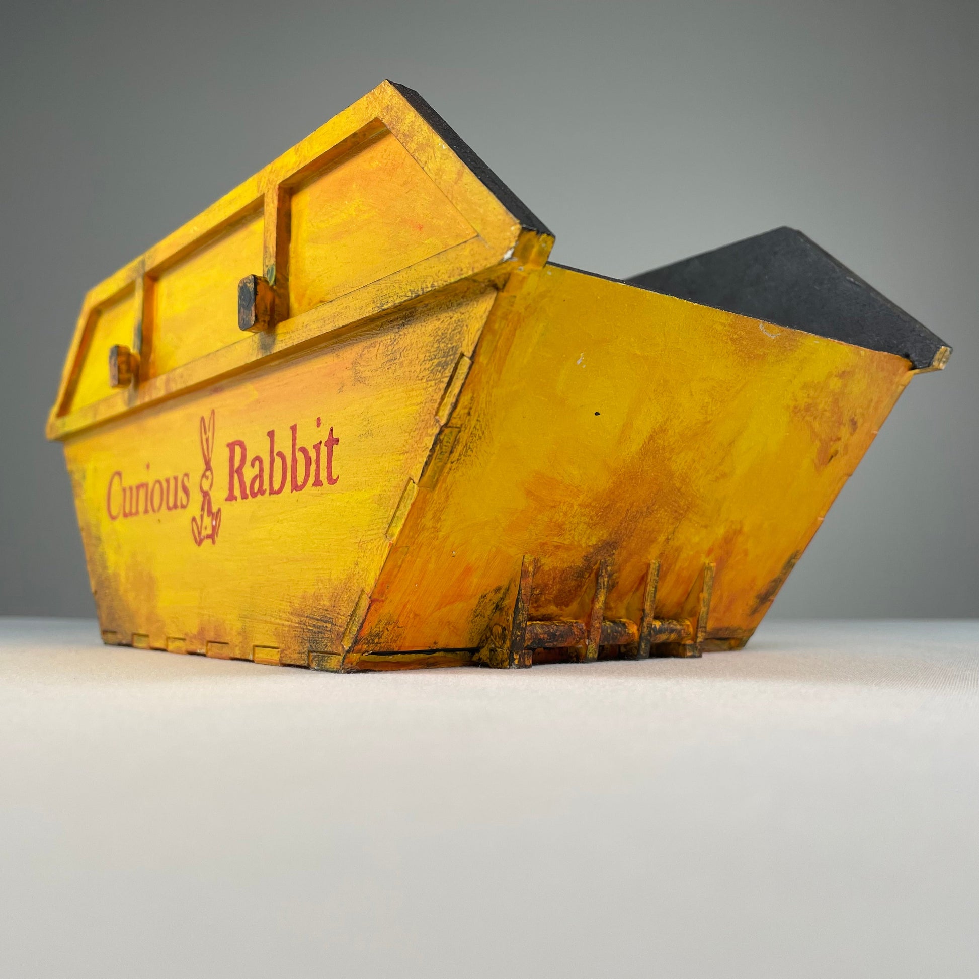 Skip Waste Container - Flatpack Model Kit by Curious Rabbit ®