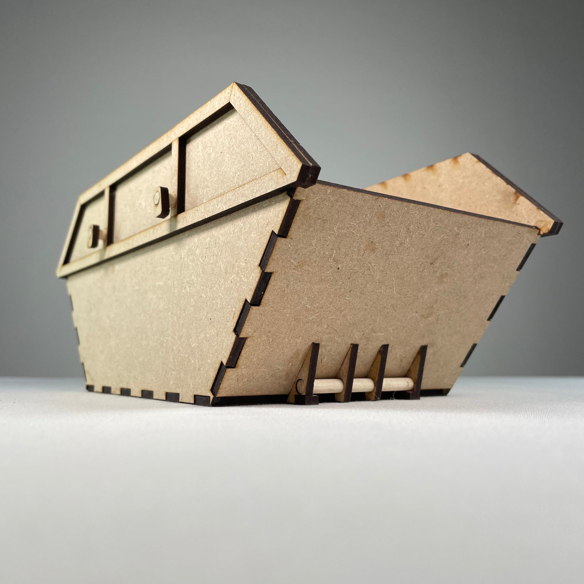 Skip Waste Container - Pre-Built Model by Curious Rabbit ®