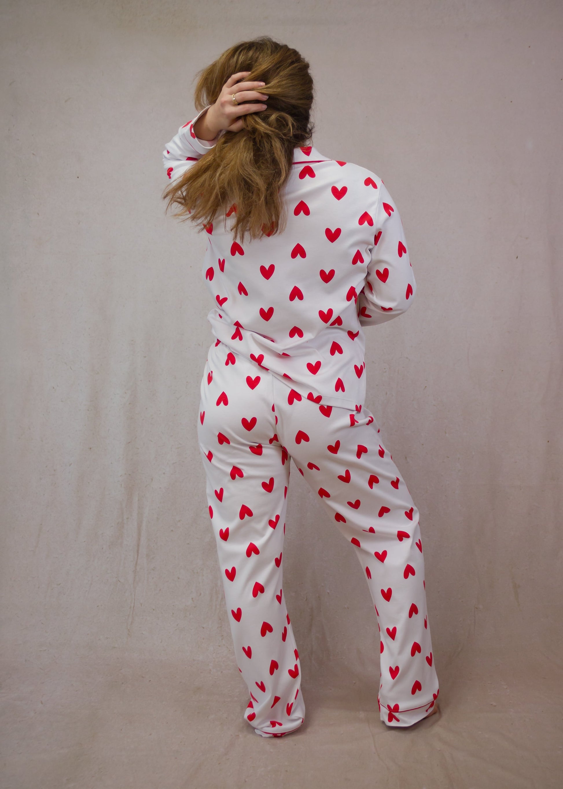 Hearts Long Sleeve Pyjama Set
